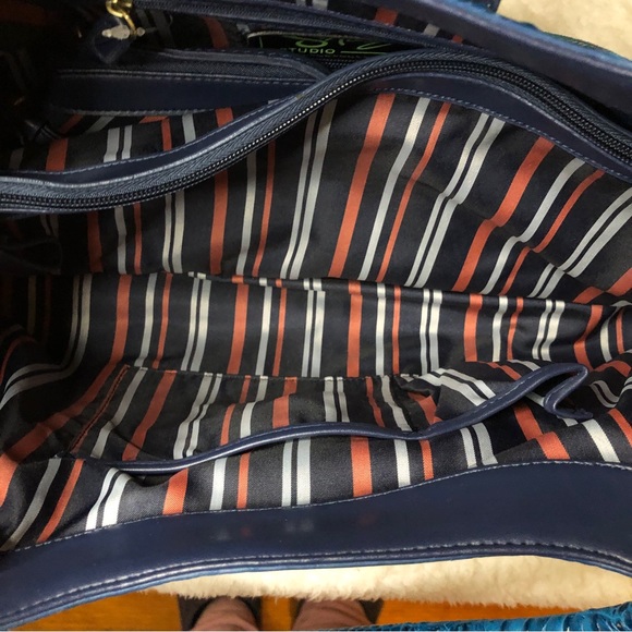 New Sharif Croc Style Beautiful Leather Satchel Handbag w/Matching Wristlet - Picture 14 of 16